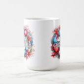 Prettige feestdagen getrokken | Vrolijk kerstfeest Koffiemok (Center)