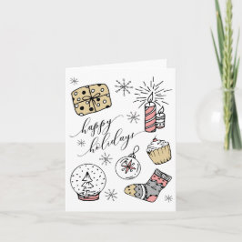 Prettige feestdagen gevouwen Kaart