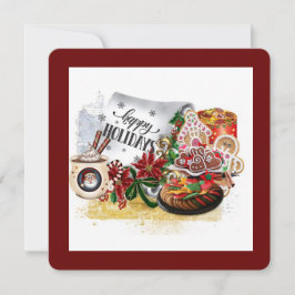 prettige feestdagen Gevouwen Wenskaart Feestdagenkaart