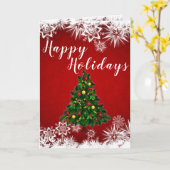 prettige feestdagen Gevouwen Wenskaart Kaart (Gele Bloem)