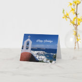 prettige feestdagen Gevouwen Wenskaart Kaart (Gele Bloem)