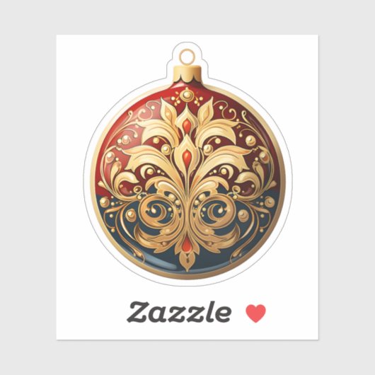 Prettige feestdagen Geweldige kerstboom Bauble Sticker (Vel)
