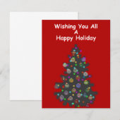 Prettige Feestdagen Gewenst Notitiekaartje (Voorkant / Achterkant)