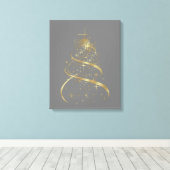 prettige feestdagen - Gewikkeld Canvas (Insitu (Houten vloer))