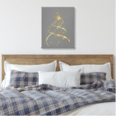prettige feestdagen - Gewikkeld Canvas Afdruk (Insitu (Slaapkamer))