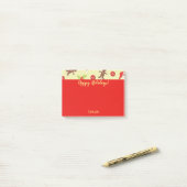 Prettige feestdagen Gingerbread Cookie Man Post-it® Notes (Op bureau)