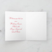 Prettige feestdagen Gingerbread Man Wenskaart (Binnen)