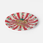 prettige feestdagen Gingerbrood Couple Papieren Bordje (Gekanteld)