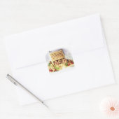 prettige feestdagen Gingerbrood HouseGift Labels (Envelop)