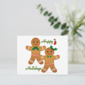 prettige feestdagen Gingerbrood Man Boy Girl (Staand voorkant)