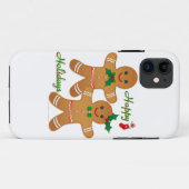 prettige feestdagen Gingerbrood Man Boy Girl Case-Mate iPhone Case (Achterkant (horizontaal))