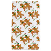 prettige feestdagen Gingerbrood Man Boy Girl Klein Cadeauzakje (Voorkant)