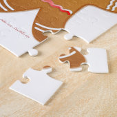prettige feestdagen Gingerbrood Man Boy Girl Legpuzzel (Zijkant)