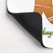 prettige feestdagen Gingerbrood Man Boy Girl Muismat (Hoek)