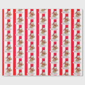 prettige feestdagen Gingerbrood Man in Melk Cadeaupapier (Vlak)