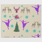 Prettige feestdagen Glanzend inpakpapier, 30 in x  Cadeaupapier (Vlak)