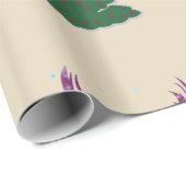 Prettige feestdagen Glanzend inpakpapier, 30 in x  Cadeaupapier (Rol Hoek)