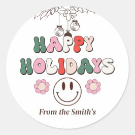 Prettige feestdagen €? | Glimlach rond Sticker