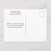 Prettige feestdagen Glittery Faux Foil (Achterkant)