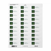Prettige feestdagen Gloeilampen Etiket (Full Sheet)
