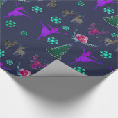 Prettige feestdagen < Glossy Wrapping Paper Cadeaupapier (Hoek)