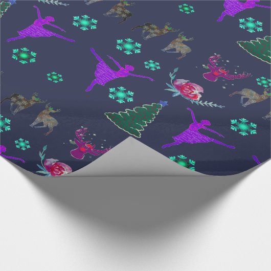 Prettige feestdagen < Glossy Wrapping Paper Cadeaupapier (Hoek)