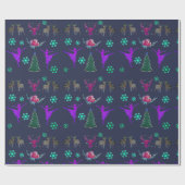 Prettige feestdagen < Glossy Wrapping Paper Cadeaupapier (Vlak)