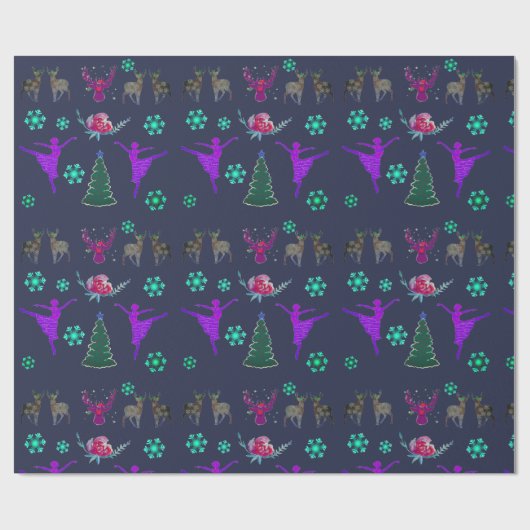 Prettige feestdagen < Glossy Wrapping Paper Cadeaupapier (Vlak)