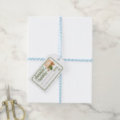 Prettige feestdagen Gnome cadeau label Cadeaulabel (Met Touw)