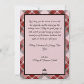 Prettige feestdagen Gnome met Candy Cane Kerstmis Feestdagenkaart (Achterkant)