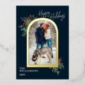 prettige feestdagen Gold Arch Botanische Fotoserie (Voorkant)