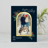 prettige feestdagen Gold Arch Botanische Fotoserie (Staand Voorkant)