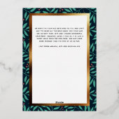 prettige feestdagen Gold Arch Botanische Fotoserie (Achterkant)