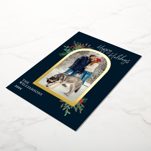 prettige feestdagen Gold Arch Botanische Fotoserie (Gedraaid)