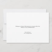 prettige feestdagen Gold Black Modern Wreate Uw Lo Feestdagenkaart (Achterkant)