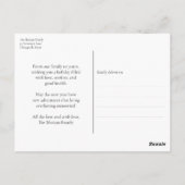 prettige feestdagen Gold Calligraphy Modern Briefk Briefkaart (Achterkant)