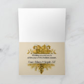 prettige feestdagen Gold Corporate Business Kaart (Binnen)