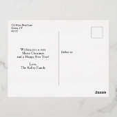 prettige feestdagen Gold Foil Foto Folie Holiday P (Achterkant)