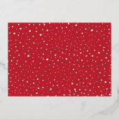 prettige feestdagen Gold Foil Script Holiday-fotok Folie Uitnodiging (Achterkant)