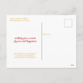 prettige feestdagen Gold Foil Swash Holiday Foto (Achterkant)