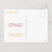 prettige feestdagen Gold Foil Swash Holiday Foto (Achterkant)