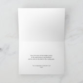 Prettige feestdagen Gold Glitter Blue Corporate Kaart (Binnen)