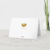 prettige feestdagen Gold Sparkles Kaart (Achterkant)
