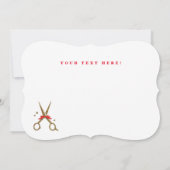 prettige feestdagen - Golden glitter Hair Stylist- Kaart (Achterkant)