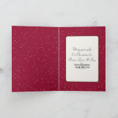 Prettige feestdagen Golden Retriever in Sneeuw Kaart (Binnen)