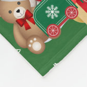 Prettige feestdagen · Gooi Fleece Deken (Hoek)