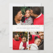 Prettige Feestdagen Goud Eenvoudige Foto Vakantiek Feestdagenkaart (Achterkant)