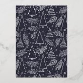 Prettige Feestdagen Goud Folie Kaart (Achterkant)