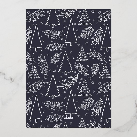 Prettige Feestdagen Goud Folie Kaart (Achterkant)