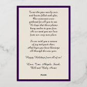 Prettige feestdagen Goud, vier afbeeldingen, paars (Achterkant)